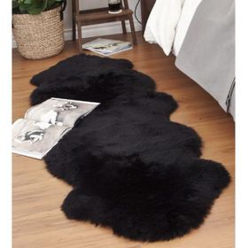 Giz Home 60x180 Siyah Alaska Peluş Post Halı