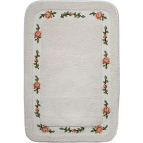 Giz Home Gül 70x120cm Whıte Banyo Paspası