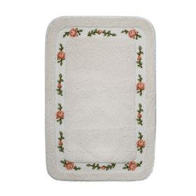 Giz Home Gül 70x120cm Whıte Banyo Paspası