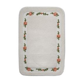Giz Home Gül 70x120cm Whıte Banyo Paspası