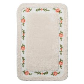 Giz Home Gül 80x150cm Whıte Banyo Paspası