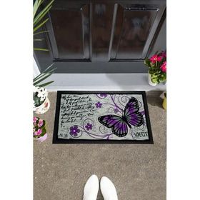 Giz Home İtalyan Format Kelebek 40x68 cm Kapı Paspası