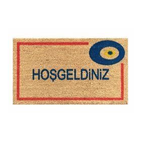 Giz Home Koko Hoşgeldiniz Nazar Boncuğu 40x70 cm Kapı Paspası