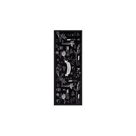 Giz Home Siyah 75x200 cm Joy Gourment Mutfak Halısı