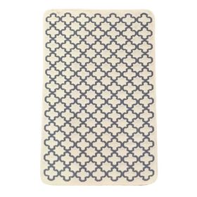 Giz Home Solo Krem Gri Geometri 60x90 cm Paspas