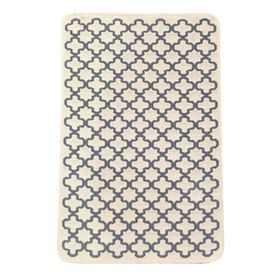 Giz Home Solo Krem Gri Geometri 60x90 cm Paspas