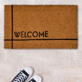 Giz Home Welcome 35x60 cm Bej Kapı Önü Paspası