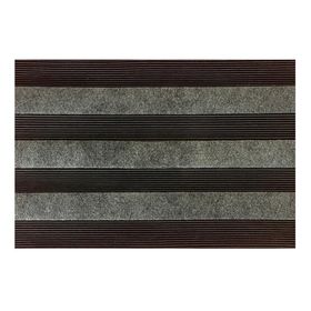 Giz Home Zerbino Dikdörtgen 45x70 cm Kauçuk Halı Gri Paspas