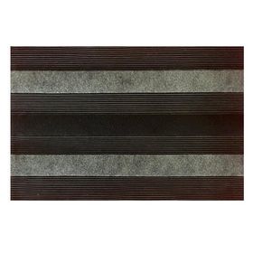 Giz Home Zerbino Dikdörtgen 45x70 cm Kauçuk Halı Gri Paspas