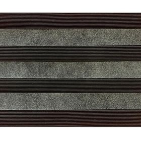 Giz Home Zerbino Dikdörtgen 45x70 cm Kauçuk Halı Gri Paspas