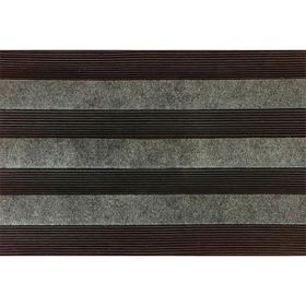 Giz Home Zerbino Dikdörtgen 45x70 cm Kauçuk Halı Gri Paspas