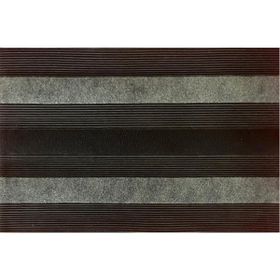 Giz Home Zerbino Dikdörtgen 45x70 cm Kauçuk Halı Gri Paspas