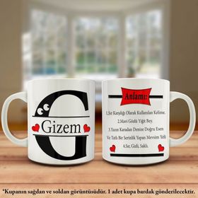 Gizem İsmi Ve Anlamı İsme Özel Tasarım Kupa Bardak