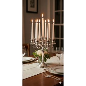 Gizemli Home 10'lu Set Beyaz Şamdan Mumu