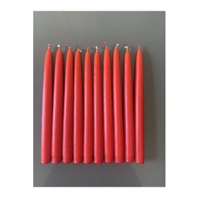 Gizemli Home 10'lu Set Kırmızı Şamdan Mumu