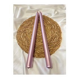 Gizemli Home 2'li Rose Gold Metalik Şamdan Mumu