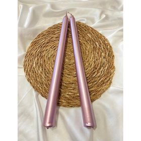 Gizemli Home 2'li Rose Gold Metalik Şamdan Mumu