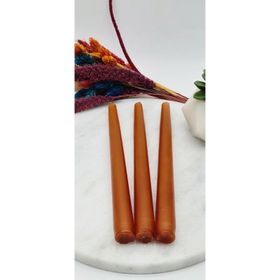 Gizemli Home 3'lü Amber Renk Şamdan Mum