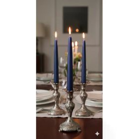 Gizemli Home 3'lü Lacivert Şamdan Mumu