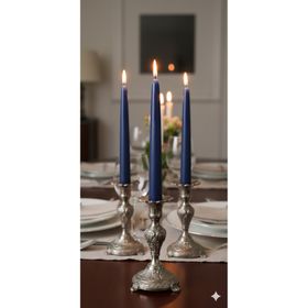 Gizemli Home 3'lü Lacivert Şamdan Mumu