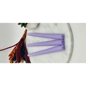 Gizemli Home 3'lü Lila Şamdan Mumu