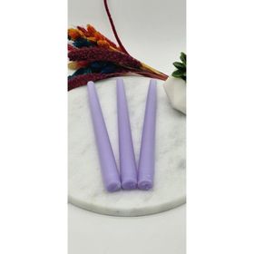 Gizemli Home 3'lü Lila Şamdan Mumu
