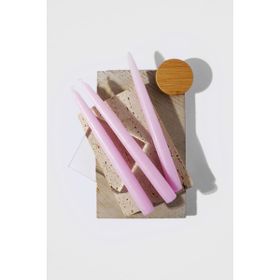 Gizemli Home 3'lü Pembe Şamdan Mumu