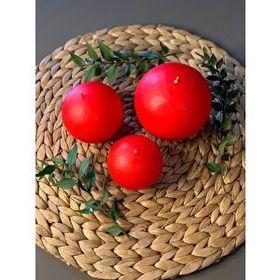 Gizemli Home 3'lü Set Top Kırmızı Mum