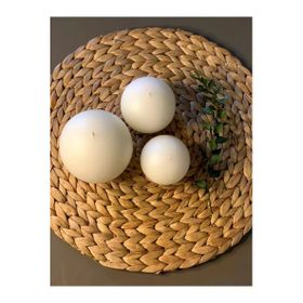 Gizemli Home 3'lü Set Top Krem Mum