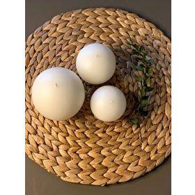Gizemli Home 3'lü Set Top Krem Mum