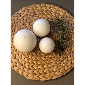 Gizemli Home 3'lü Set Top Krem Mum
