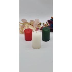 Gizemli Home 3'lü Set Yılbaşı Silindir Mum