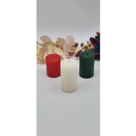 Gizemli Home 3'lü Set Yılbaşı Silindir Mum