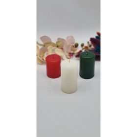Gizemli Home 3'lü Set Yılbaşı Silindir Mum
