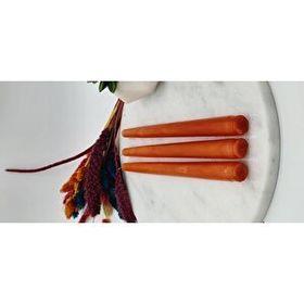 Gizemli Home 3'lü Tarçın Renk Şamdan Mum