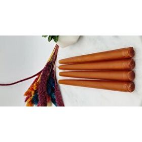Gizemli Home 4'lü Amber Renk Şamdan Mum