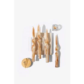 Gizemli Home 4'lü Set Capri Burgulu Şamdan Mumu