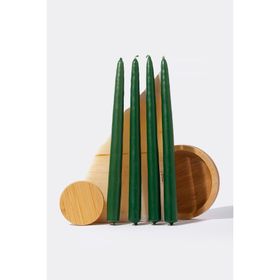 Gizemli Home 4'lü Set Yeşil Şamdan Mumu
