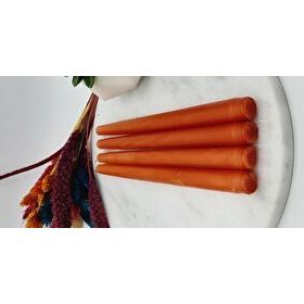 Gizemli Home 4'lü Tarçın Renk Şamdan Mum