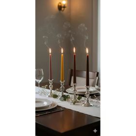 Gizemli Home Bahar Renkleri 4'lü Şamdan Mum