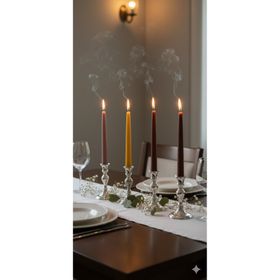 Gizemli Home Bahar Renkleri 4'lü Şamdan Mum