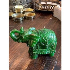 Gizemli Home Dekoratif Fil Yeşil Mum
