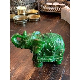 Gizemli Home Dekoratif Fil Yeşil Mum