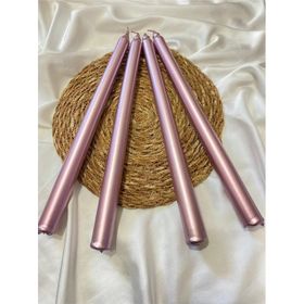 Gizemli Home GZMH-98625 4'lü Rose Gold Metalik Şamdan Mumu
