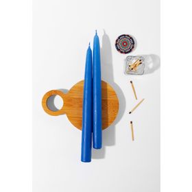 Gizemli Home GZMH-98786 2'li Mavi Şamdan Mumu