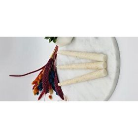 Gizemli Home Krem Altın Yaldız 3'lü Şamdan Mum