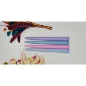 Gizemli Home Pastel Renk 4'lü Şamdan Mum