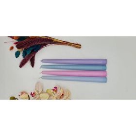Gizemli Home Pastel Renk 4'lü Şamdan Mum