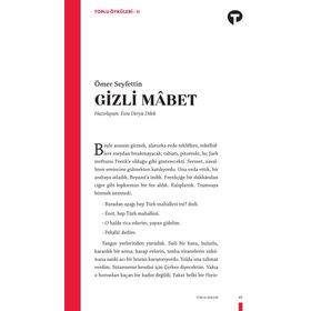 GIZLI MABET - ÖMER SEYFETTIN (ISBN:9789752677050)