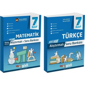 Gizli Yayınları - 2025 7. Sınıf Matematik - Türkçe Alıştırmalı Soru Bankası Seti 2 Kitap